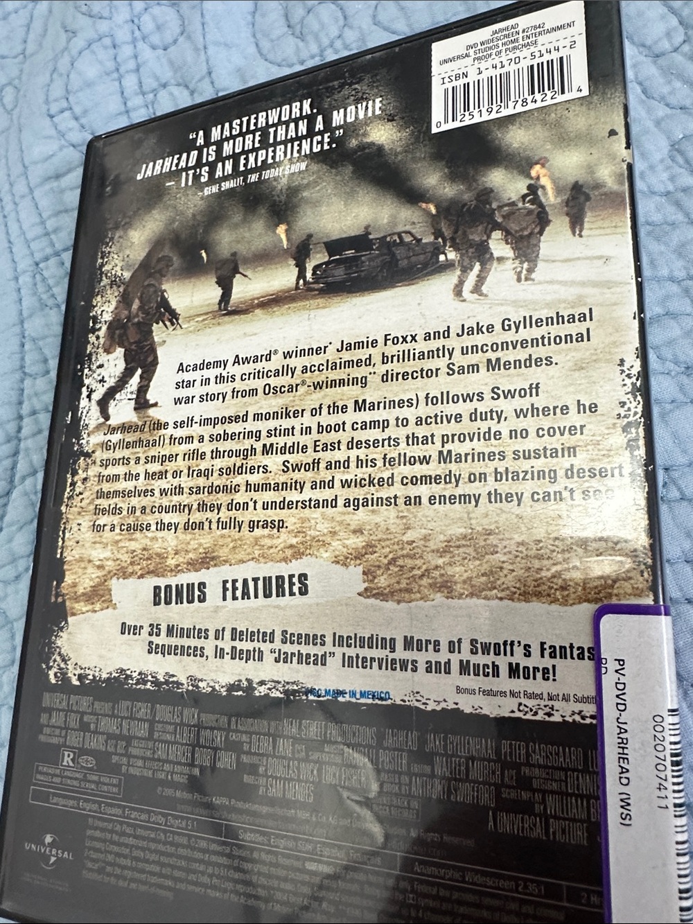 Blockbuster dvd “Jarhead” (R) - Picture 2 of 3